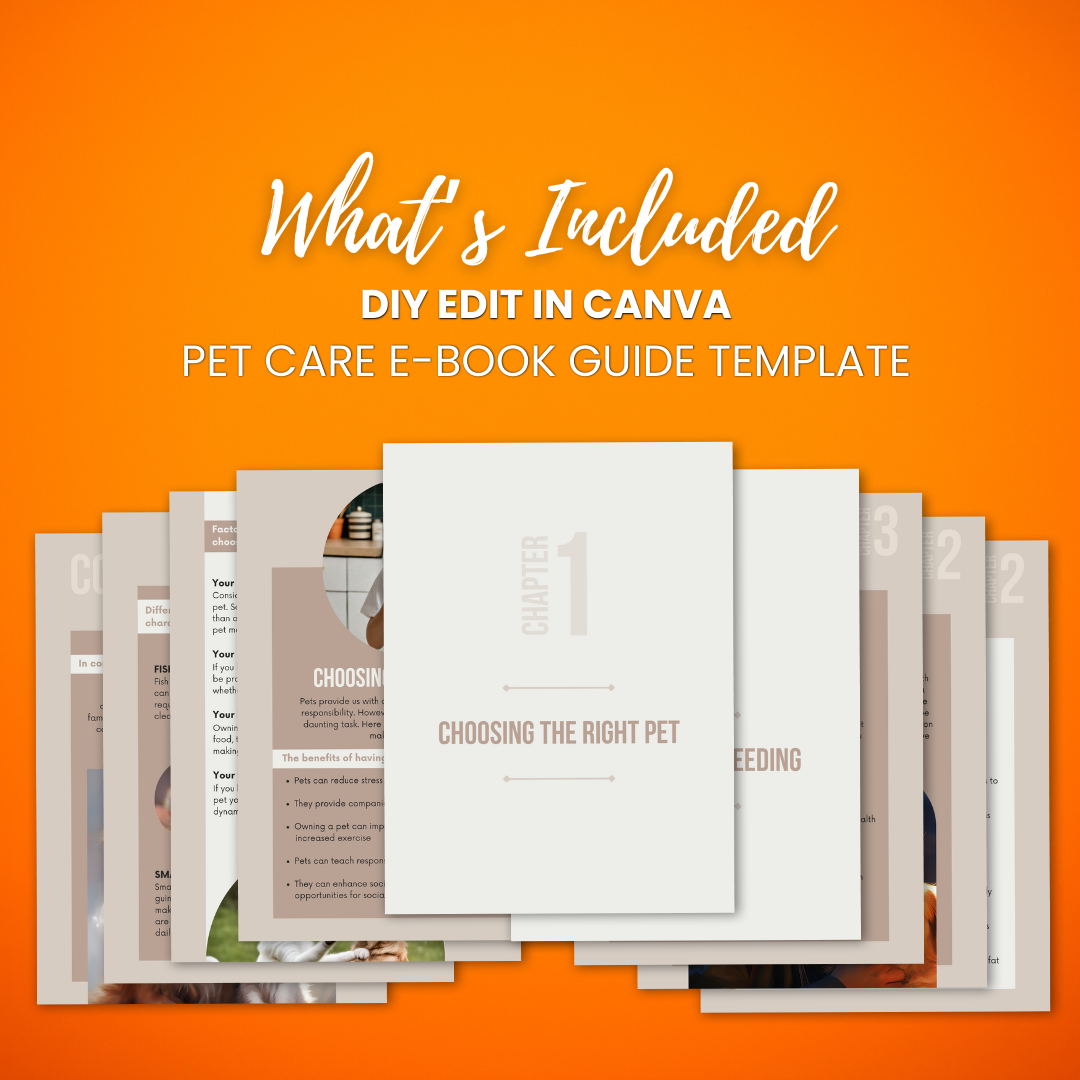 Pet Care E-Book Guide Template