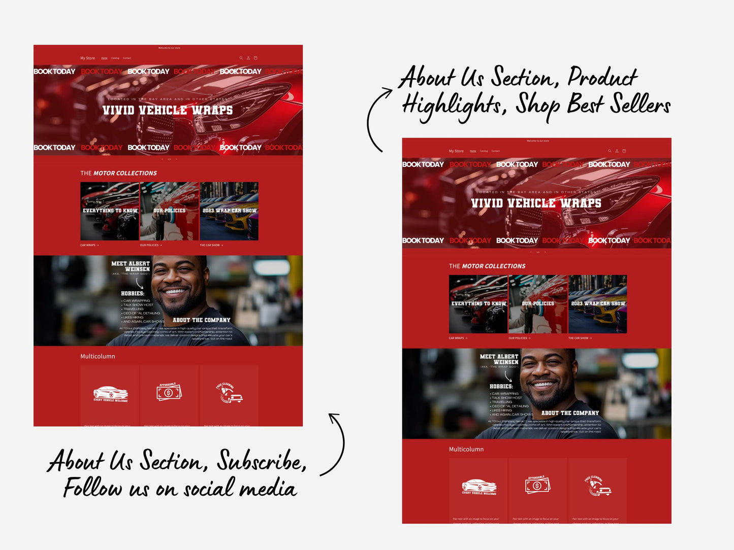 Car Wrapping Shopify Theme Template, Car Wrapping Theme, Website for Auto Companies Shopify Website Design, Shopify Banners, Autoshop