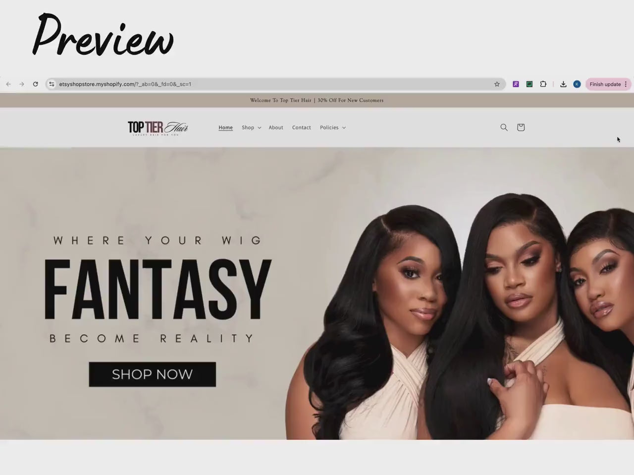 Nude Shopify Theme Template, Melanin Hair Theme, Website for Hair Businesses Shopify Website Design, Shopify Banners, Business Owners