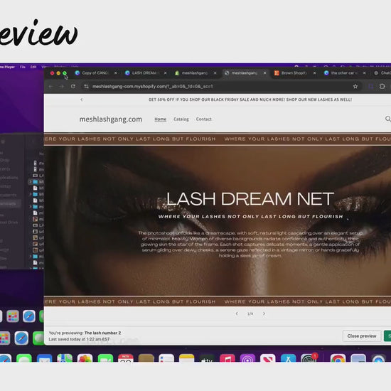 Bronze Shopify Beauty Theme Template, Bronze Melanin Theme, Website for Lash tech Businesses Shopify Website Design, Shopify Banners