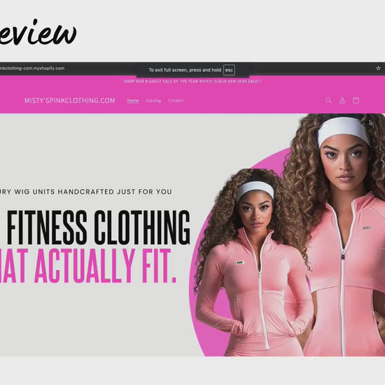 Clothing Business Shopify Theme Template, Retail Theme, Website for Fitness Brand Shopify Website Design, Shopify Banners